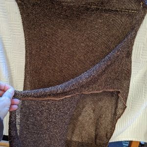 Handmade sheer poncho